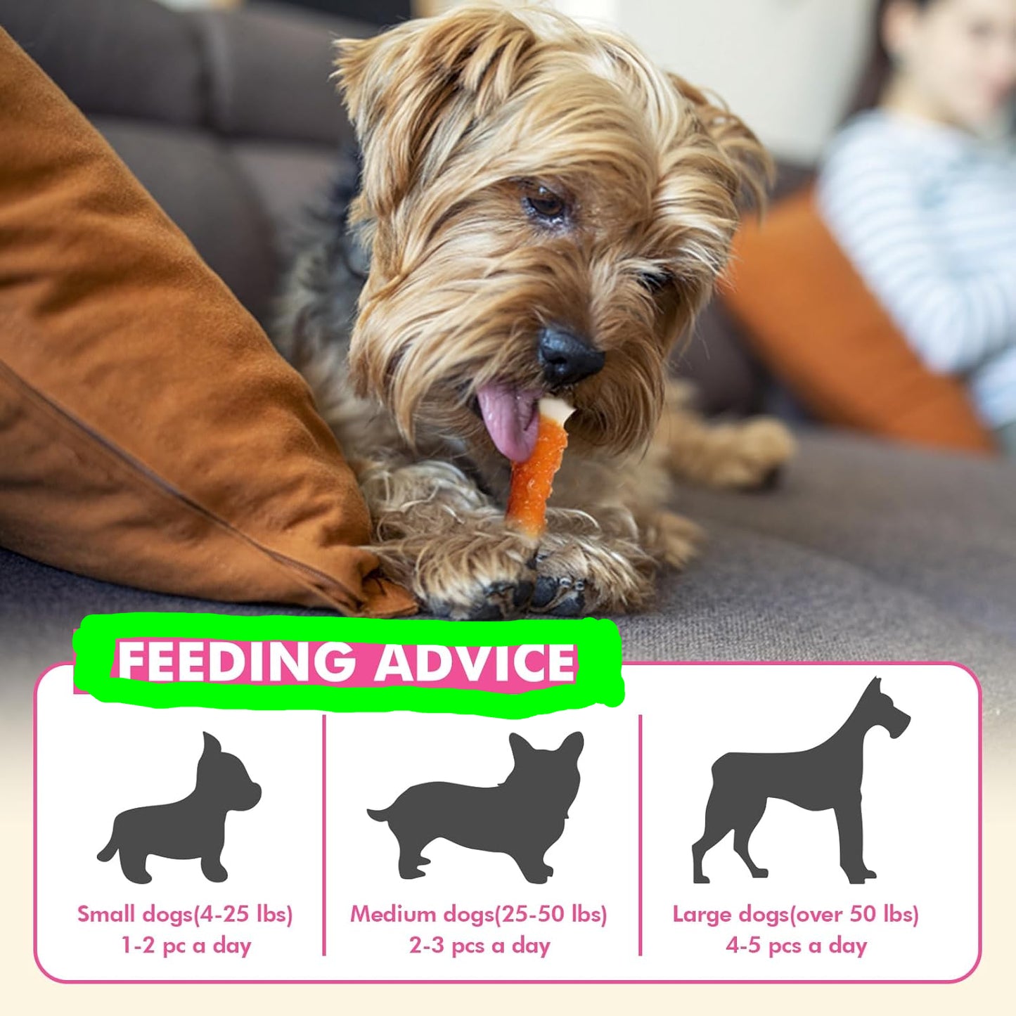 Petddiction dog treat (Chicken Calcium wrapped Bones)