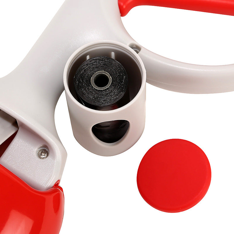 Dog poop scooper with cleaning bags