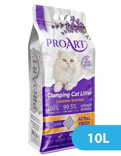 ProArt Lavender Scented Clumping Cat Litter 10L