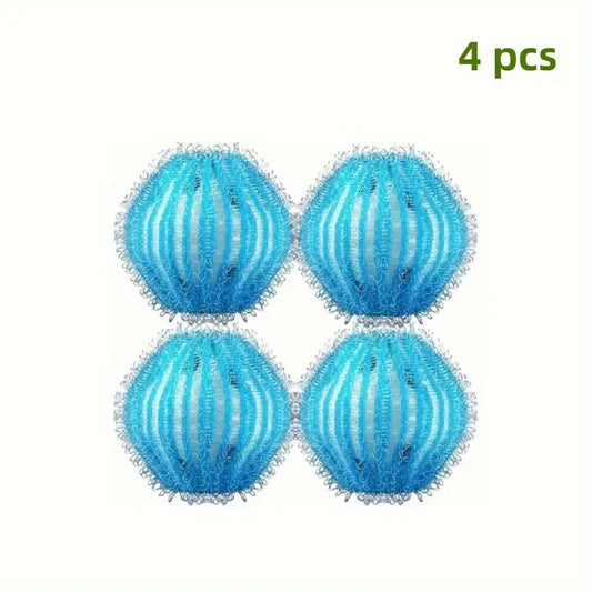 4pcs Reusable Washing Machine Pet Hair Remover Balls