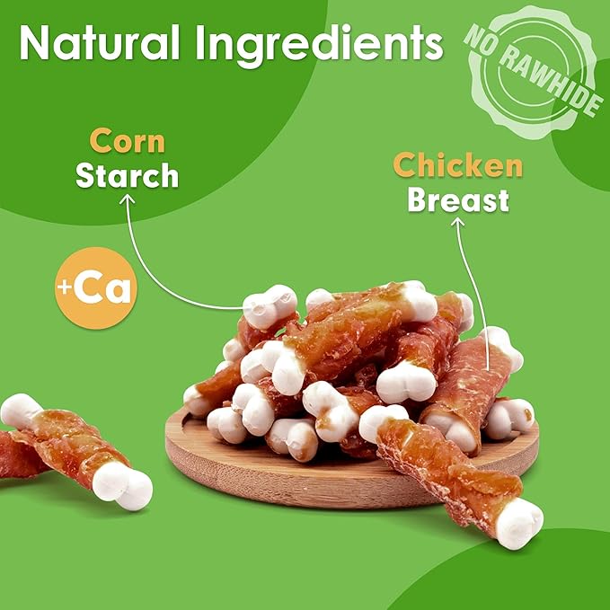 Petddiction dog treat (Chicken Calcium wrapped Bones)