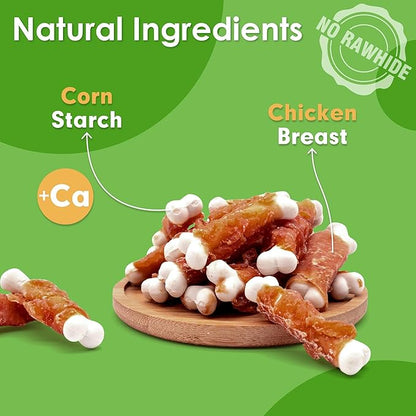 Petddiction dog treat (Chicken Calcium wrapped Bones)