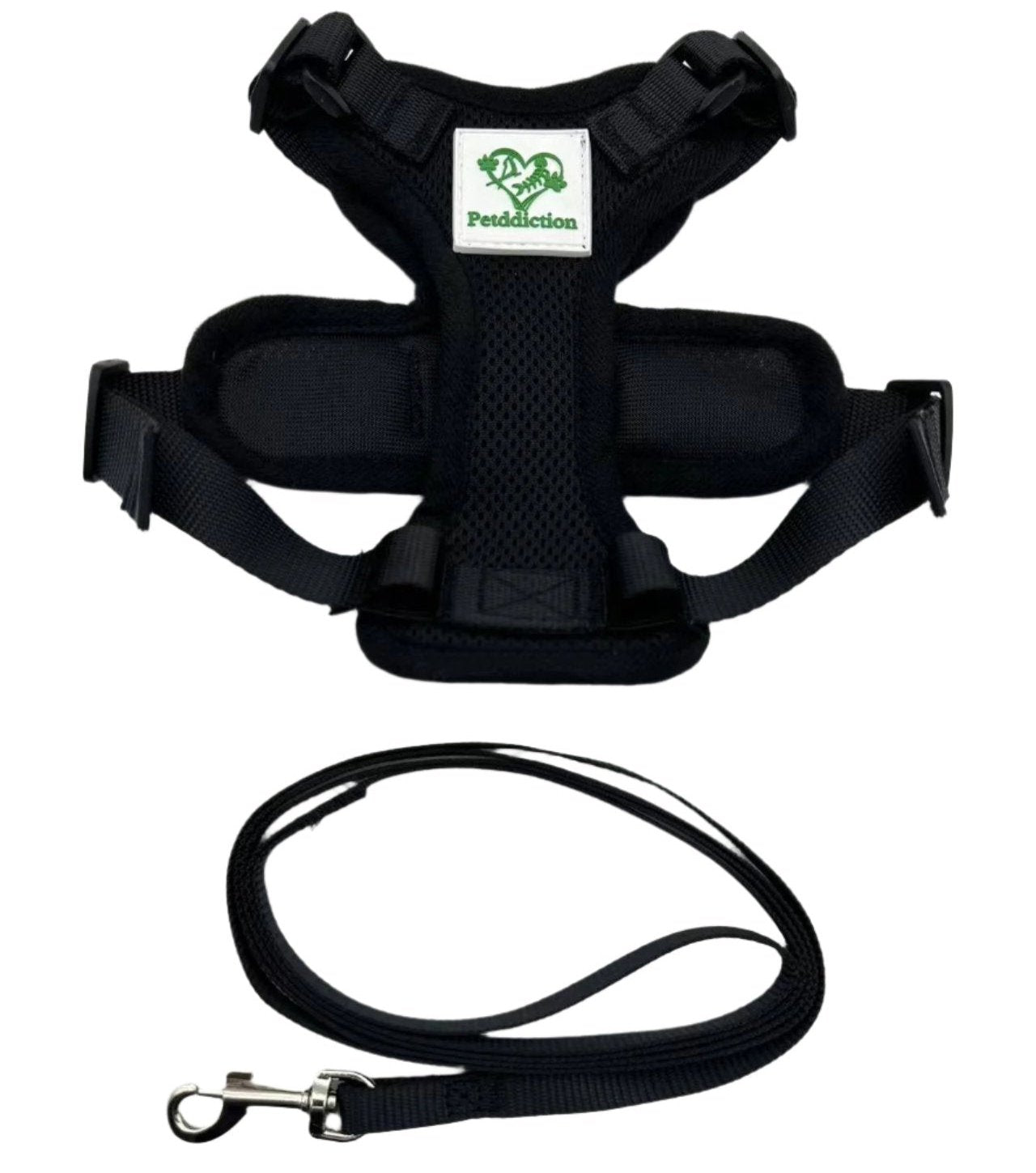 Black cat harness