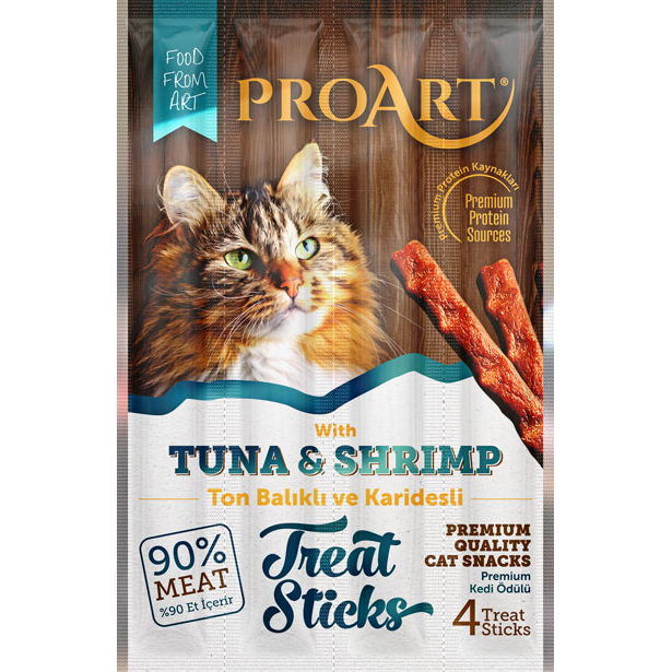 Chewable Treat 4 Sticks with Tuna & Shrimp for Adult Cats