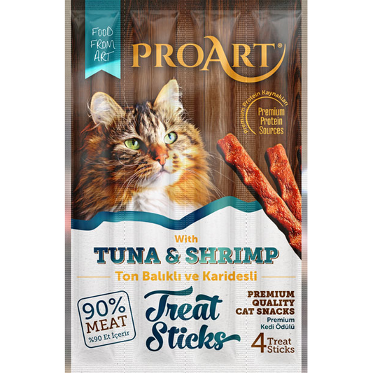 Chewable Treat 4 Sticks with Tuna & Shrimp for Adult Cats