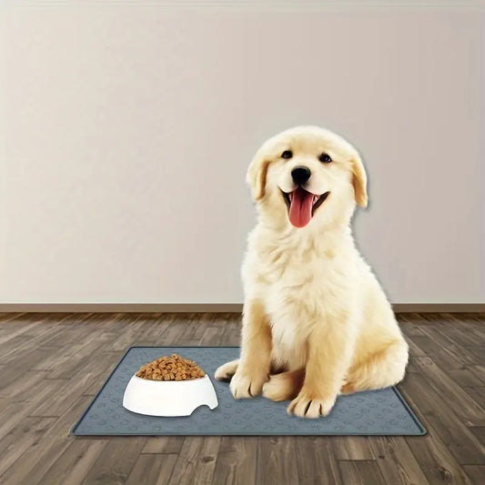 Waterproof Silicone Pet Food Mat rectangular 30*48 CM